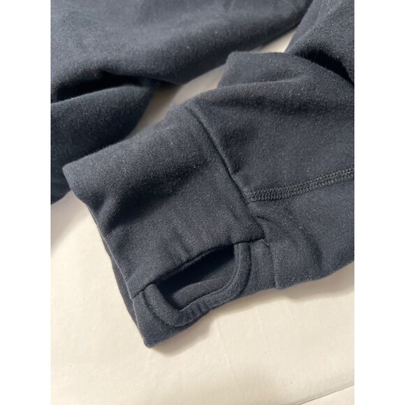 Cocymela Dark Blue Zip Hoodie W/ Thumb Holes Yoga Athleisure Wear Medium - Picture 6 of 7